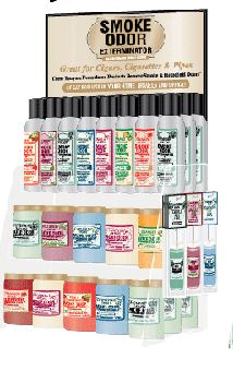 Smoke Odor Exterminator Display Candle & Spray 3 Tier Counter (Rack Only)