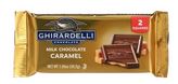 Ghirardelli Milk Chocolate Caramel Bar 1.06 oz with smooth milk chocolate and soft caramel filling