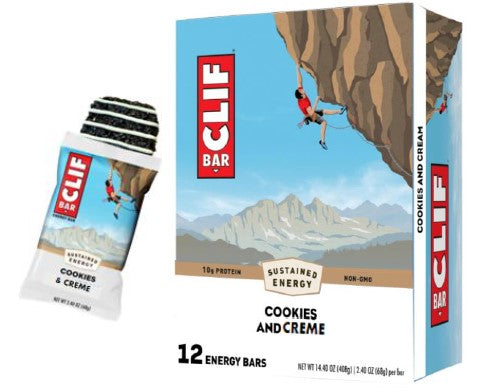 Clif Bar Cookies N Creme 2.4oz 12ct