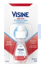 Visine Advanced Relief Eye Drops 0.28 fl oz bottle for redness relief and eye hydration