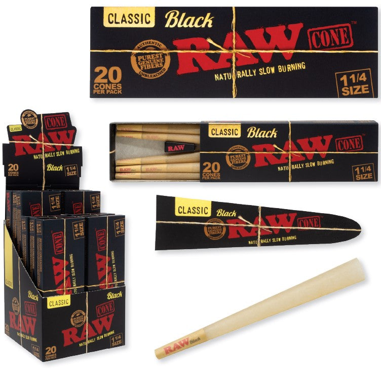 Cones Black1-1/ 4 Packs 240ct