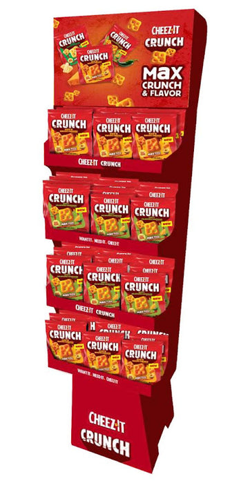 Cheez-It Crunch Two Flavor Variety Shop assortment of baked real-cheese crackers, 48-count display