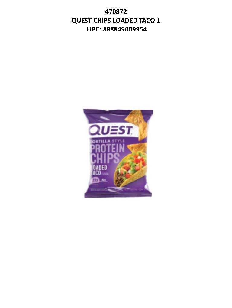 Quest Chips Loaded Taco 1 08ct