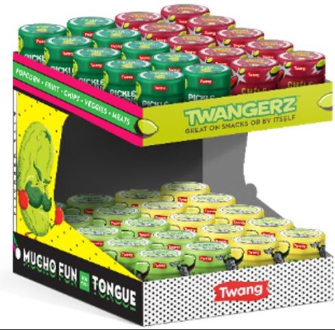 Twang Snack Salts 2 Tier Display Counter 40ct
