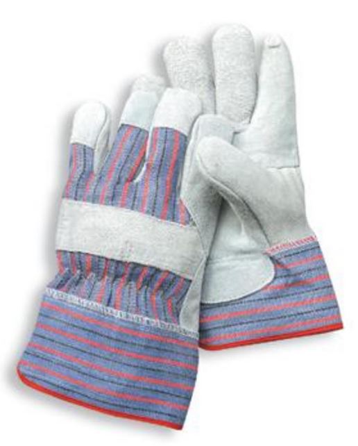 Westchester Protective Gear leather palm safety work gloves, durable hand protection for construction and labor, 12-pair set
