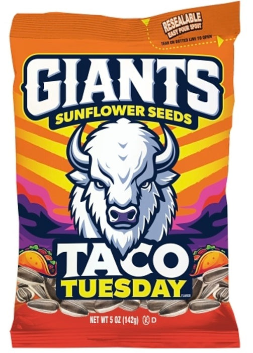 Giants Taco Tuesday Sunflower Seeds 5oz Bag