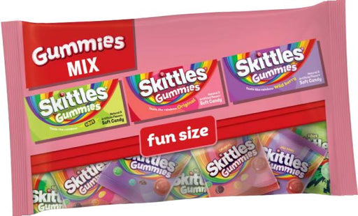 Skittles Mixed Gummies 7.31 oz bag with colorful assorted fruit-flavored gummy candies
