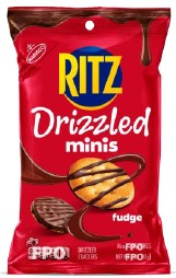 Ritz Mini Fudge Drizzled Crackers 4 oz — Wholesale Ritz Bagged Snacks ...