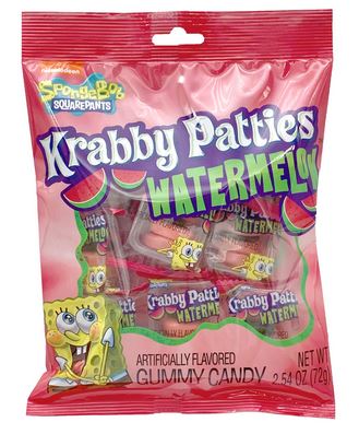 Spongebob Square Pants Giant Krabby Watermelon Peg Bag 2.54 oz
