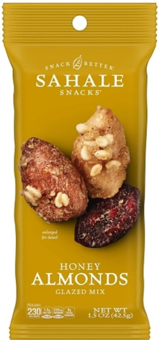 Shale Honey Almonds 1.5 oz peg bag — sweet honey-glazed almonds snack