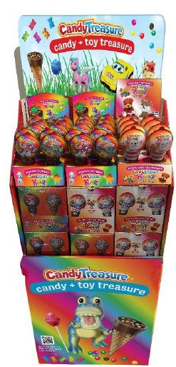 Candy Treasure Konz Mixed Cones Display Shipper 745 Floor