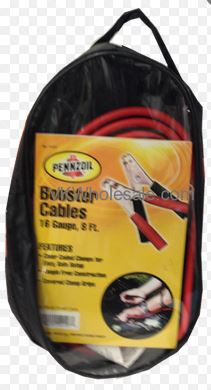 Pennzoil 8-foot 16-gauge booster cables for jump-starting standard passenger vehicles