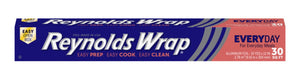 Reynolds Wrap Aluminum Foil 12-inch by 30-foot roll in classic red and silver dispensing box