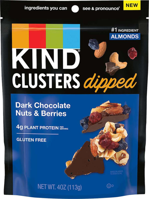 Kind Clusters Nut Berries Dark Chocolate Peg Bag 4 oz