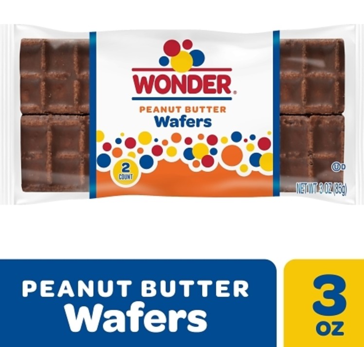 Wonder Peanut Butter Wafers Boxes 09ct