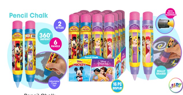 Jaru Disney Pencil Chalk 16ct