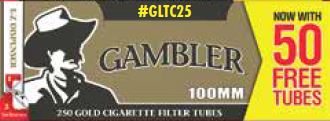 Gambler Tubes Gold 50free 100mm 40ct