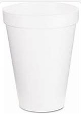 Dart 12 oz white foam disposable cup for hot and cold beverages, foodservice grade