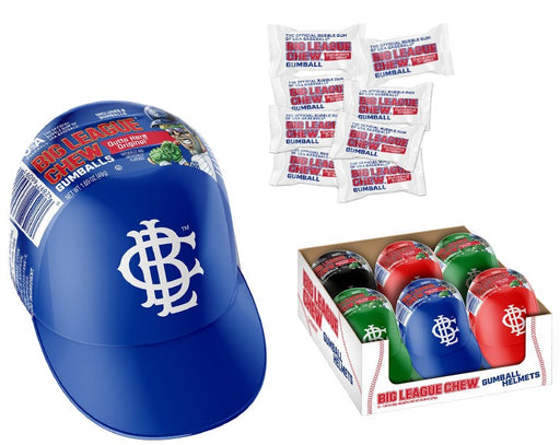 Big League Chew Helmet Gumball — baseball helmet-shaped novelty gumballs, 24ct