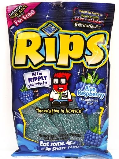 Rips Blue Raspberry Peg Bag 4 oz