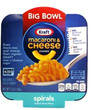 Kraft Mac & Cheese Spiral Bowl 3.5 oz