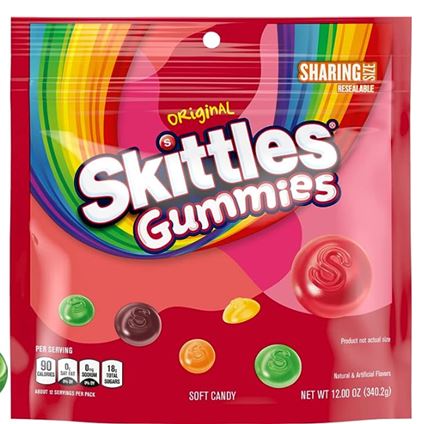 Skittles Gummi Original Peg Bag 12 oz