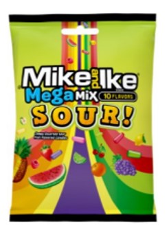 Mike & Ike Mega Mx Sour Peg Bag 5 oz