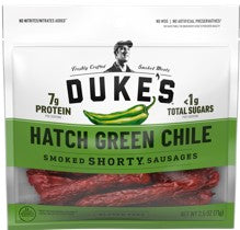 Dukes Hot Green Chili Sausage 2.5 Bag