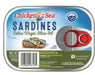 Dos Anclas Sardines in Olive Oil 3.75 oz can, premium canned seafood packed in olive oil