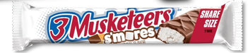 3 Musketeers S'mores King Size Chocolate Bar 2.26 oz with s'mores-inspired nougat and milk chocolate coating