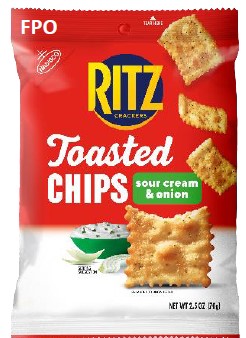Ritz Toasted Chips Sr Cream & Onion 2.5 Bag