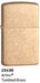 Zippo Armor Tumbled Brass Lighter Wholesale