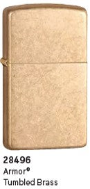 Zippo Armor Tumbled Brass Lighter