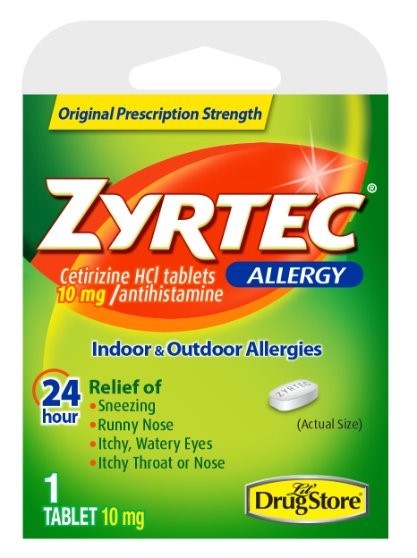Zyrtec Allergy 1 Tablet 6ct
