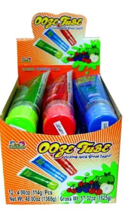 Ooze Tube Candy Boxes 12ct