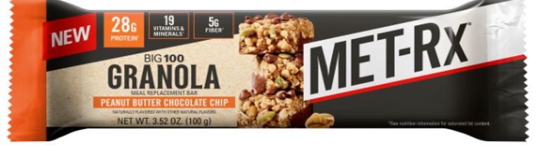 MetRX Granola Peanut Butter Bar Boxes 09ct