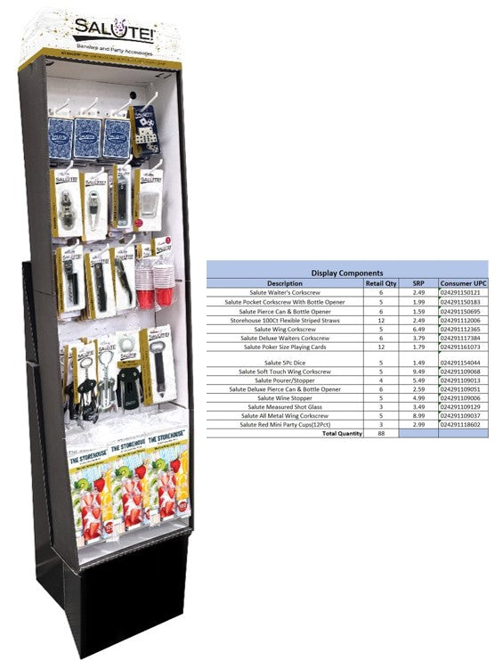 Navajo Barware Powerwing Counter Displays 88ct