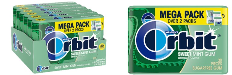 Orbit Mega Sweet 30pcs Mints Boxes 06ct