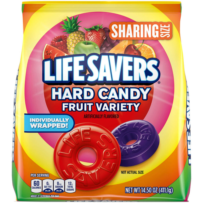 Lifesavers Five Flavor Peg Bags 14.5 oz 06ct