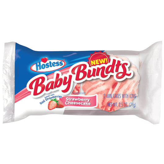 Hostess Baby Bundt Strawberry Cheese Boxes 06ct