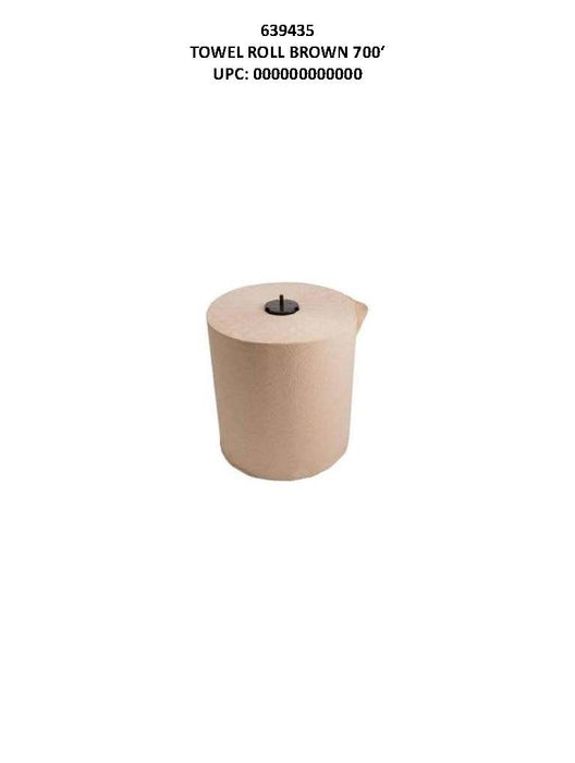 Brown Paper Towel Roll 700ft commercial case of 6 wholesale packaging
