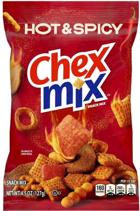 Chex Mix Hot & Spicy 4.5 Boxes 08ct