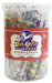 Adams & Brooks Mini Unicorn Pop Rainbow Strawberry Banana Lollipops in a 24ct display tub with lift-off lid