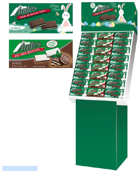 Andes Mixed Assorted Chocolate Mints variety collection, individually wrapped mint chocolate pieces, 96ct