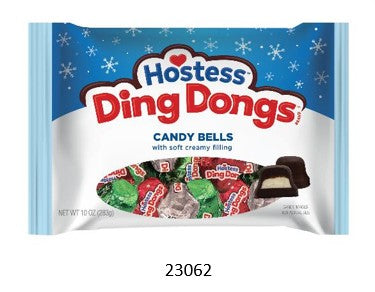 R.M. Palmer Ding Dongs Bells Chocolate Candy, 10 festive bell-shaped milk chocolate pieces in holiday packaging