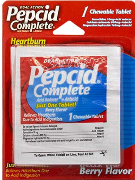 Pepcid Complete Chew Berry Sleeves 12ct