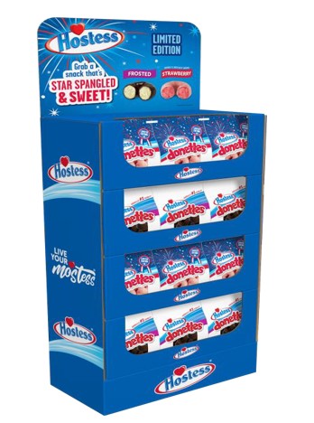 Hostess Donette R/ w/ b Shipper Bags 36ct