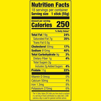 Slim Jim Monster Chile Limon Smoked Snack Stick, 1.94 Ounce 18 Count