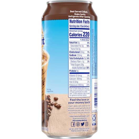 International Delight Mocha Iced Coffee 15 fl oz 12-Pack Wholesale