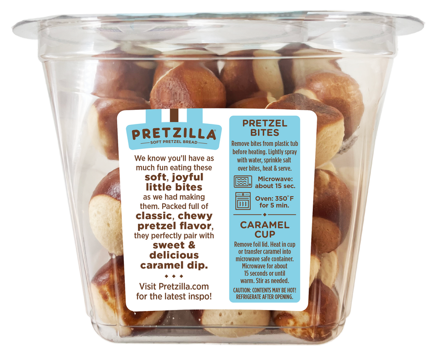 Pretzilla Soft Bites Caramel Pretzels 12.3 oz (Pack of 8)